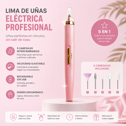 Lima Eléctrica Profesional para Uñas™