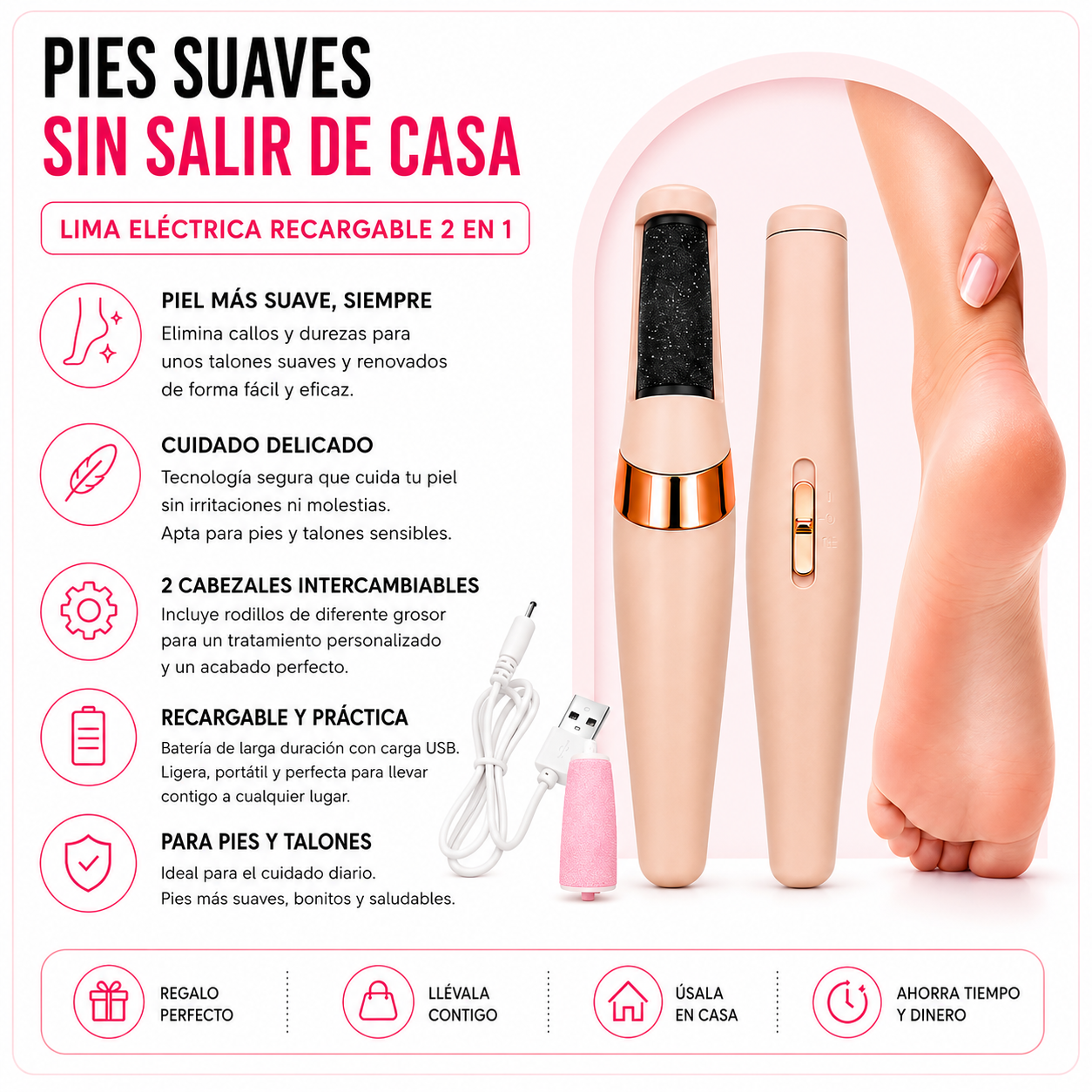 Lima Eléctrica Profesional para Pies™